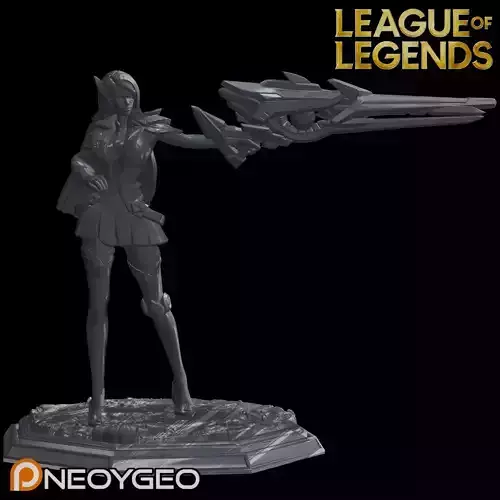 BATTLE ACADEMIA CAITLYN - LEAGUE OF LEGENDS 3D print model BATTLE ACADEMIA CAITLYN - LEAGUE OF LEGENDS 3D print model