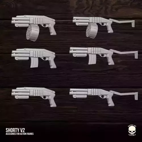 Super Shorty V2 3D printable files for Action Figures 3D print model