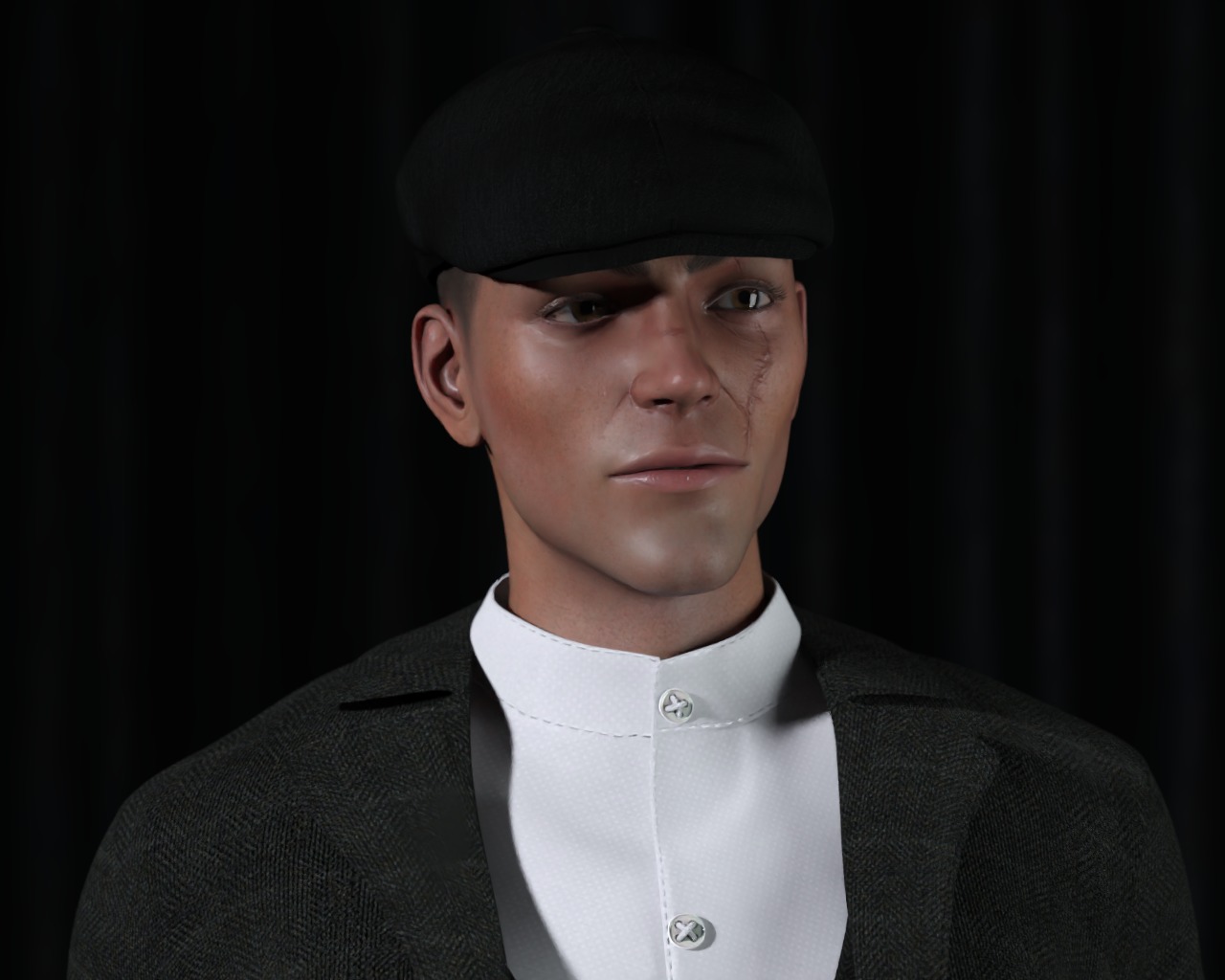 Mafia The Godfather Gangster Low-poly 3D model_2