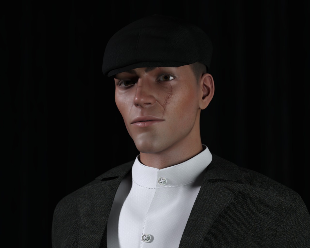Mafia The Godfather Gangster Low-poly 3D model_3