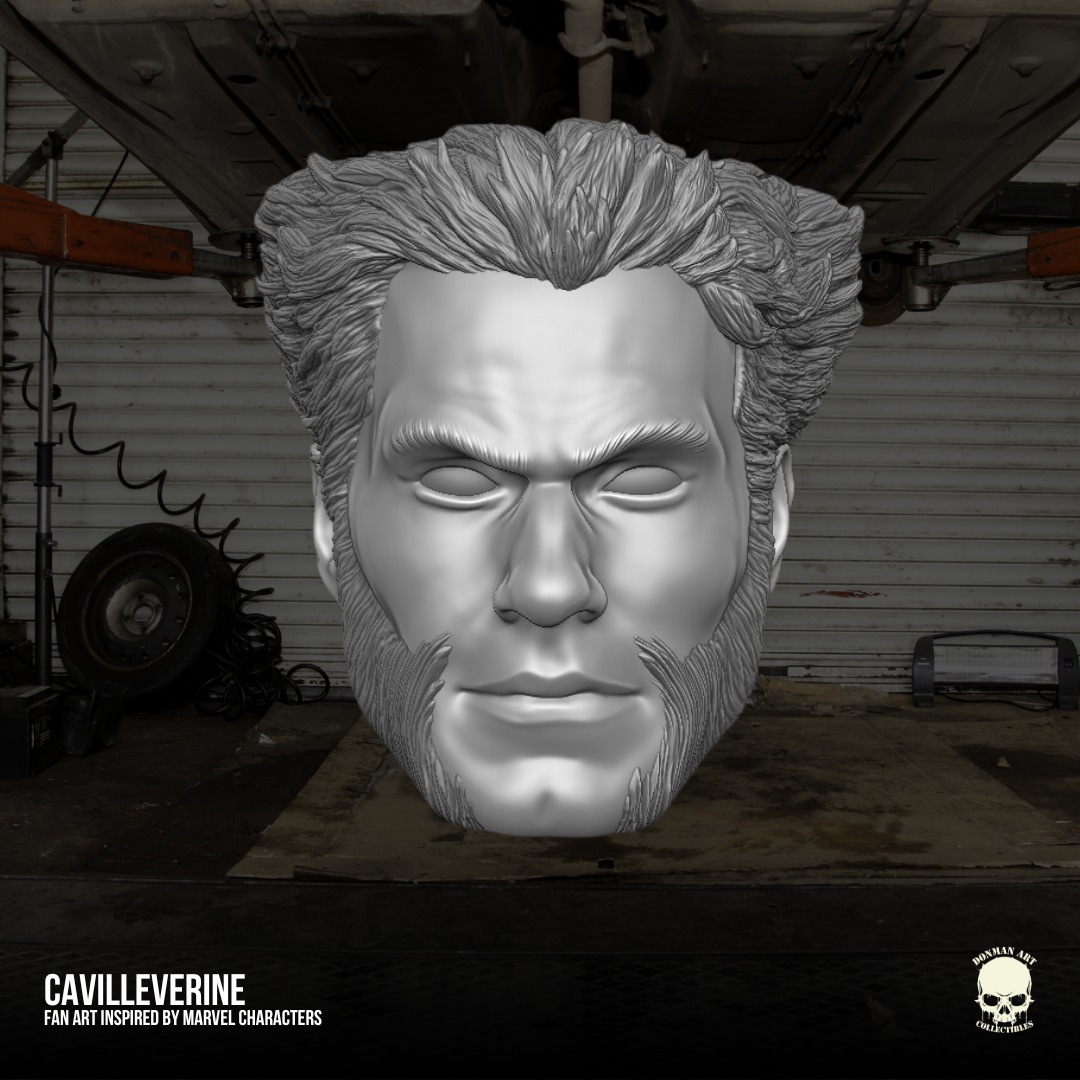 Wolverine Caville fan art 3D printable File For Action Figures  3D print model_6