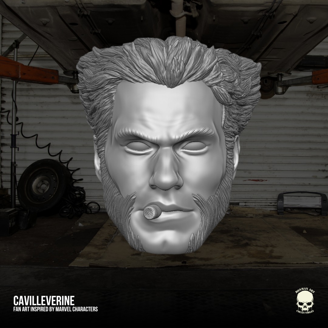 Wolverine Caville fan art 3D printable File For Action Figures  3D print model_18