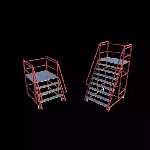 Industrial Warehouse Stair  3D model