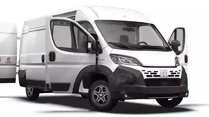 Fiat e Ducato Van L3H2 HQ Interior 2025 3D model