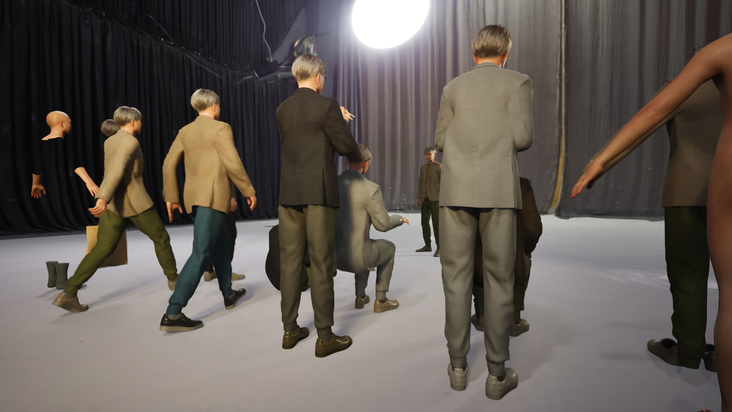 Modular Character - Asian Casual Man - MS2 Low-poly 3D model_9