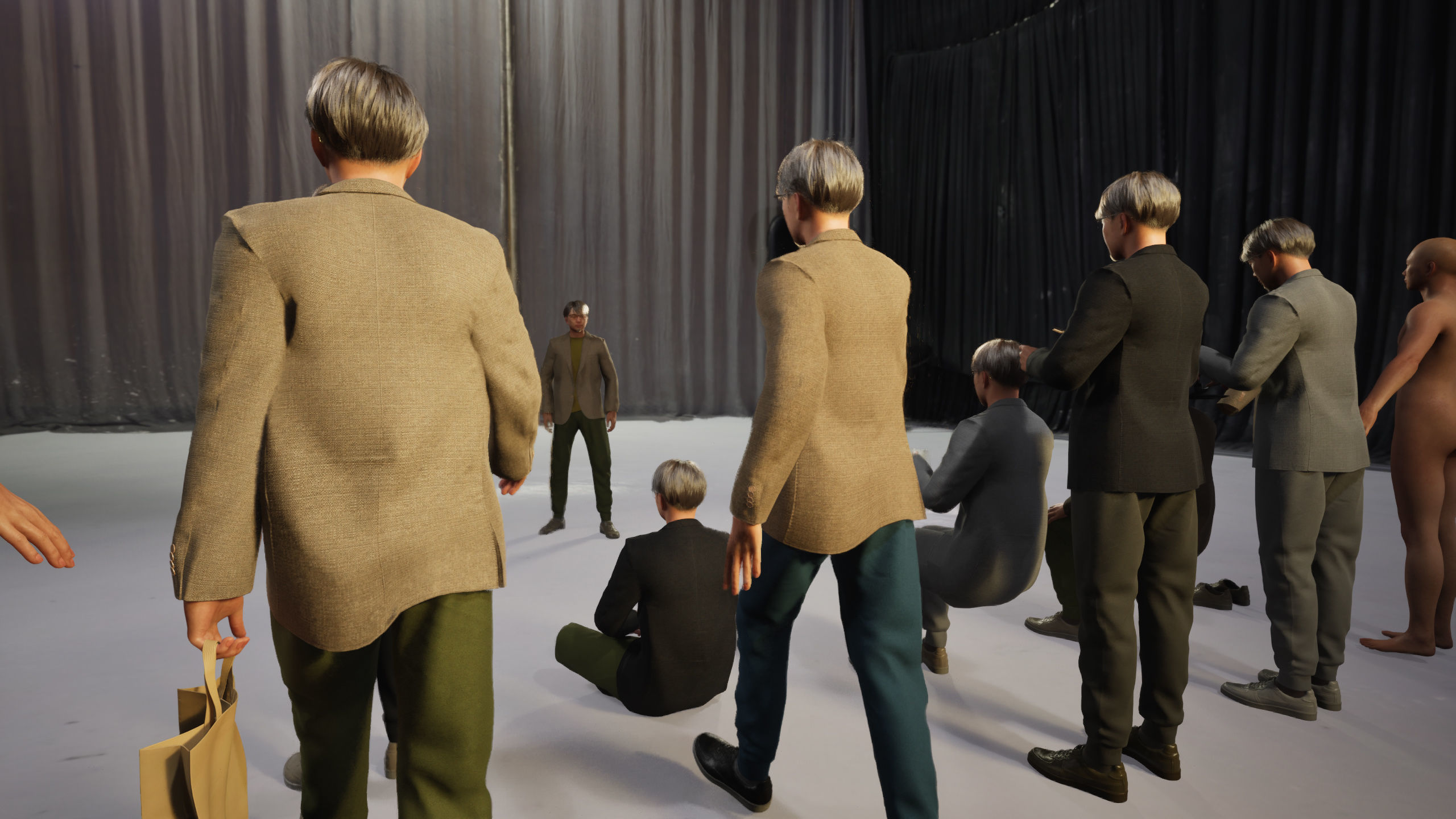 Modular Character - Asian Casual Man - MS2 Low-poly 3D model_8