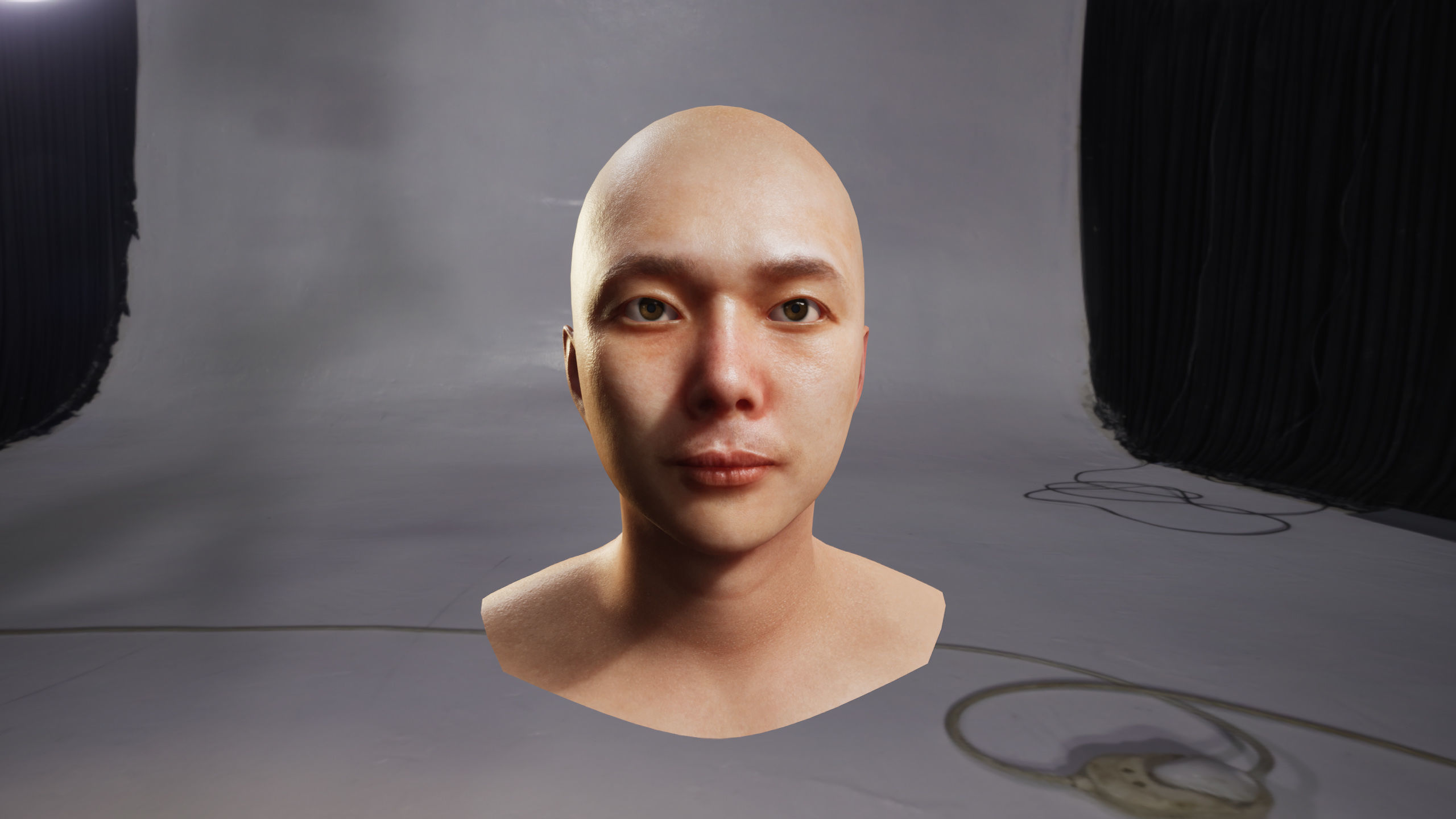 Modular Character - Asian Casual Man - MS2 Low-poly 3D model_11