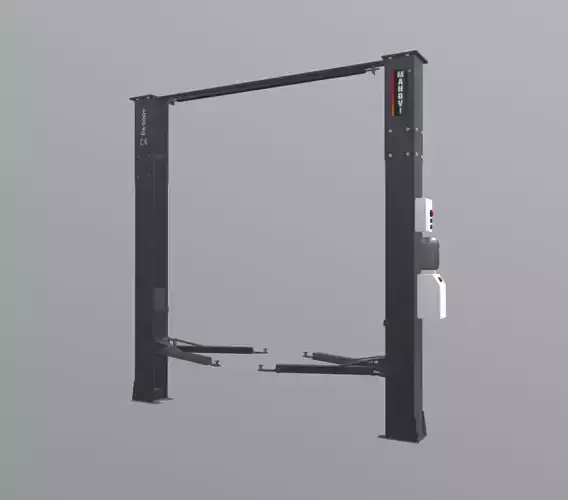 Automotive Electro-Hydraulic Lift Low-poly 3D model
