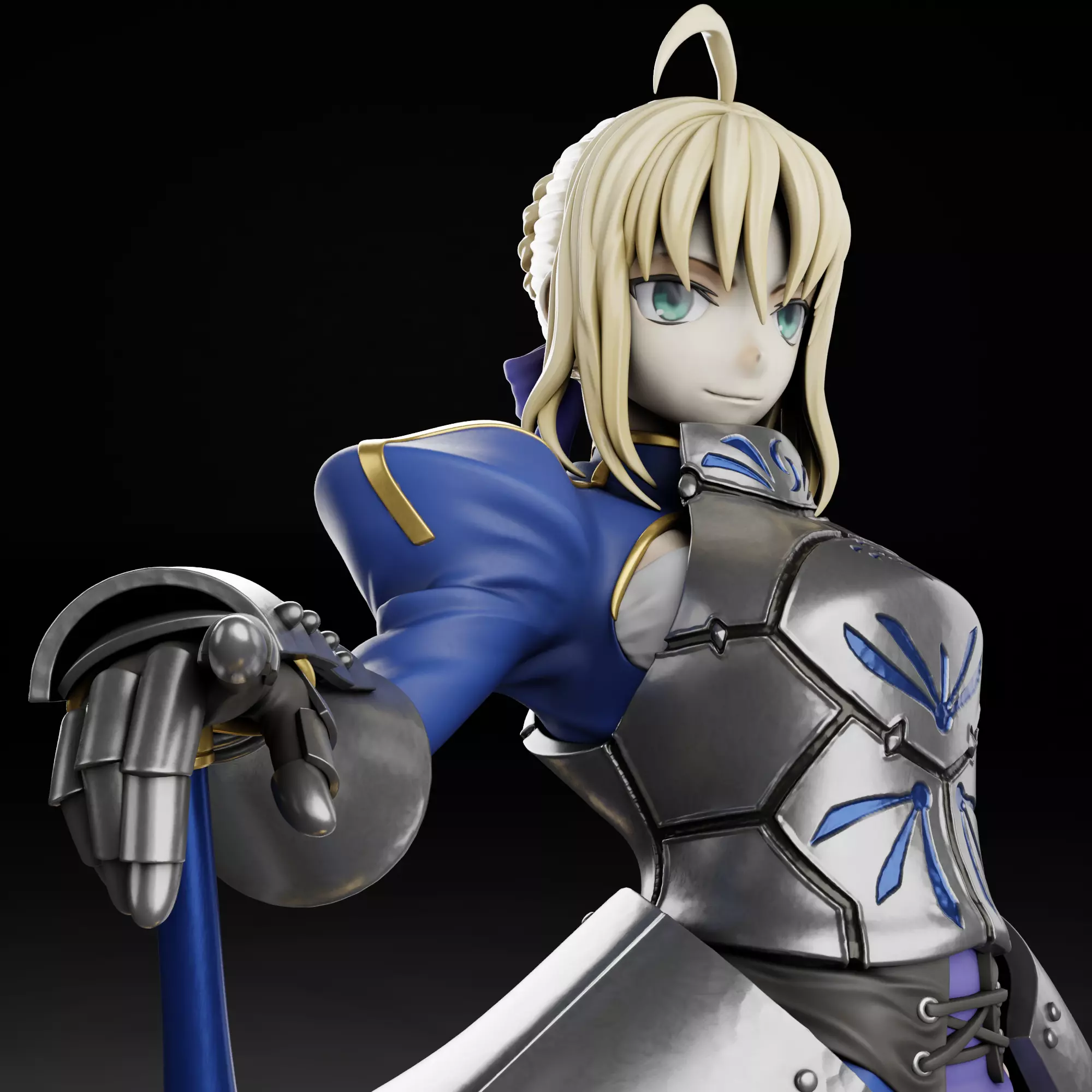 Arthuria Pendragon  Saber - Fate 3D print model_0