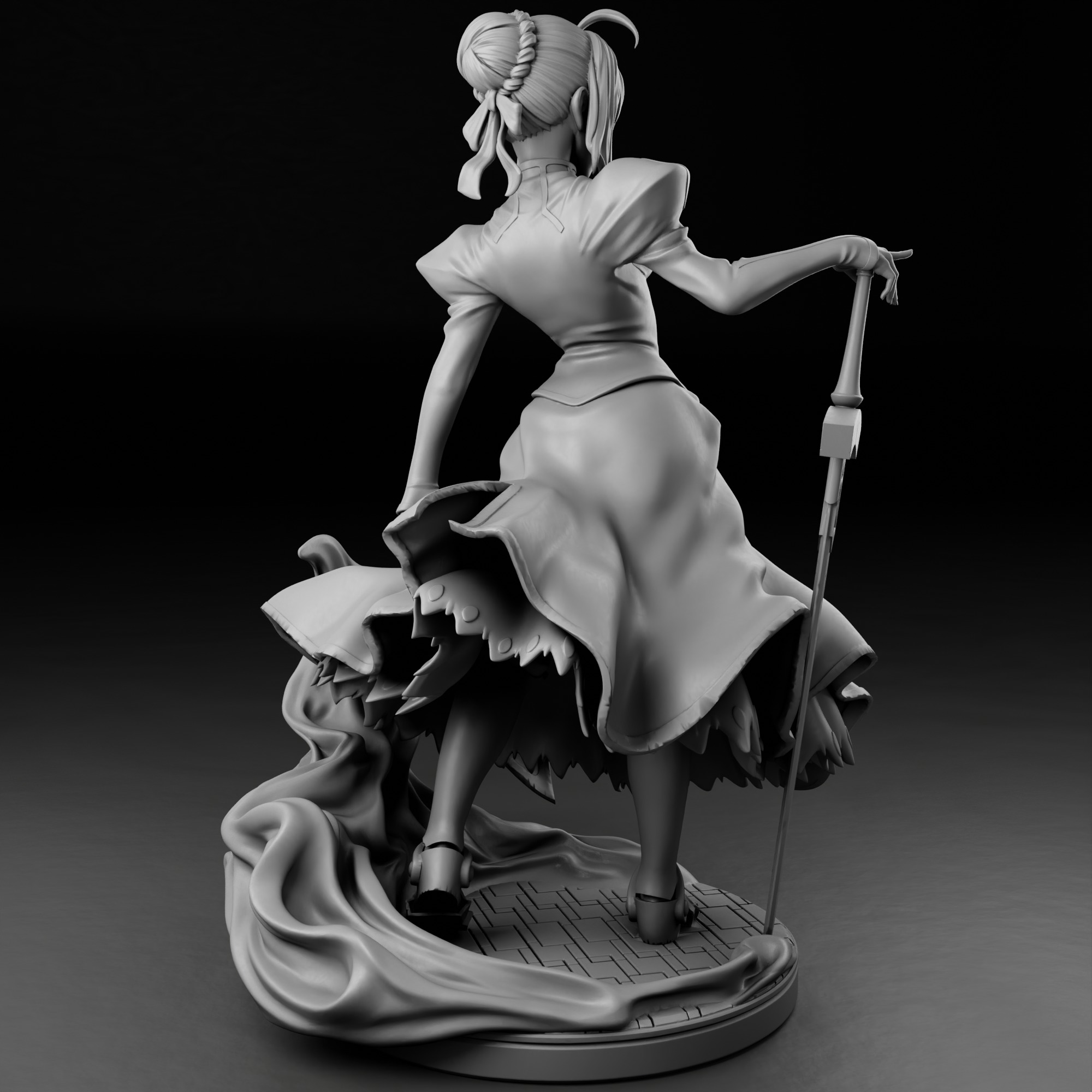 Arthuria Pendragon  Saber - Fate 3D print model_18
