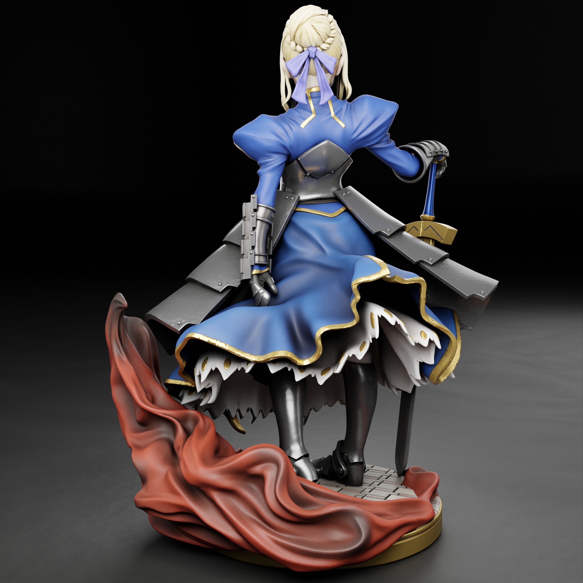Arthuria Pendragon  Saber - Fate 3D print model_3