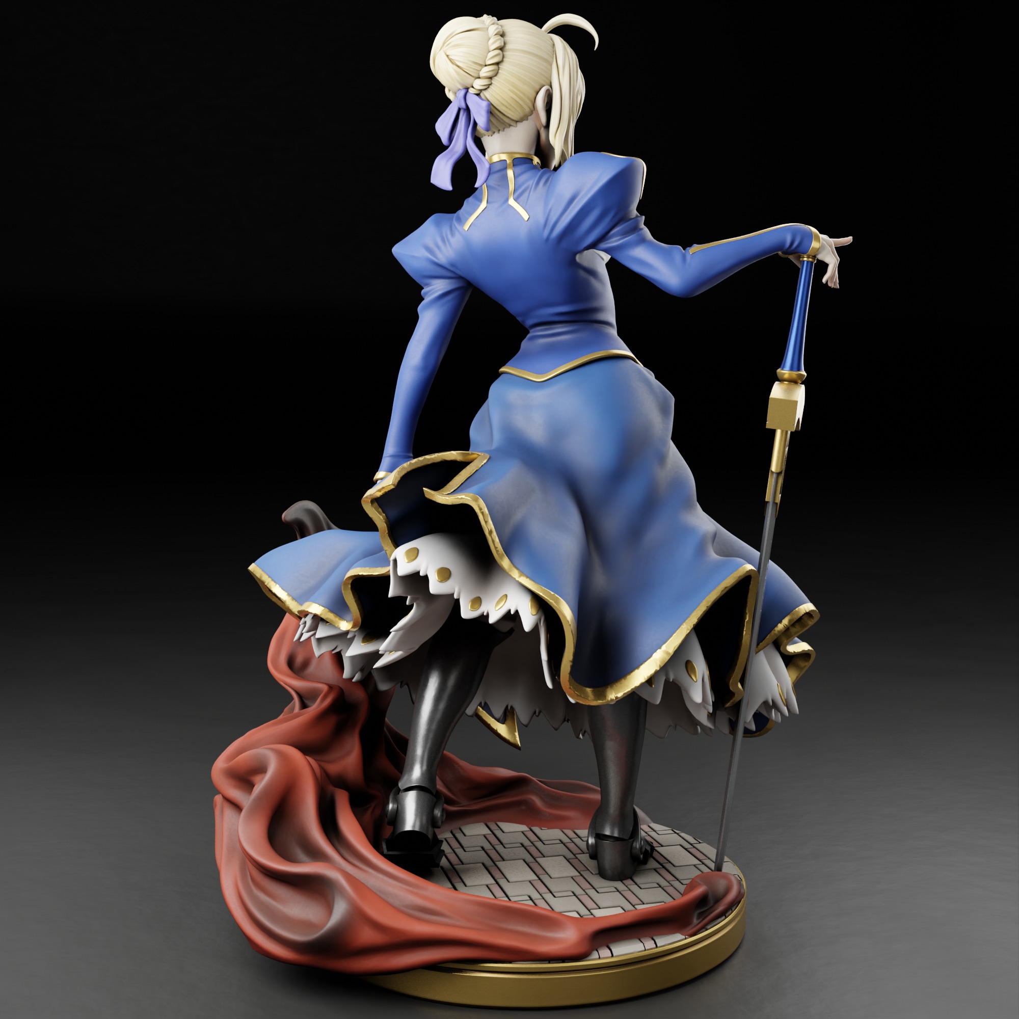 Arthuria Pendragon  Saber - Fate 3D print model_23