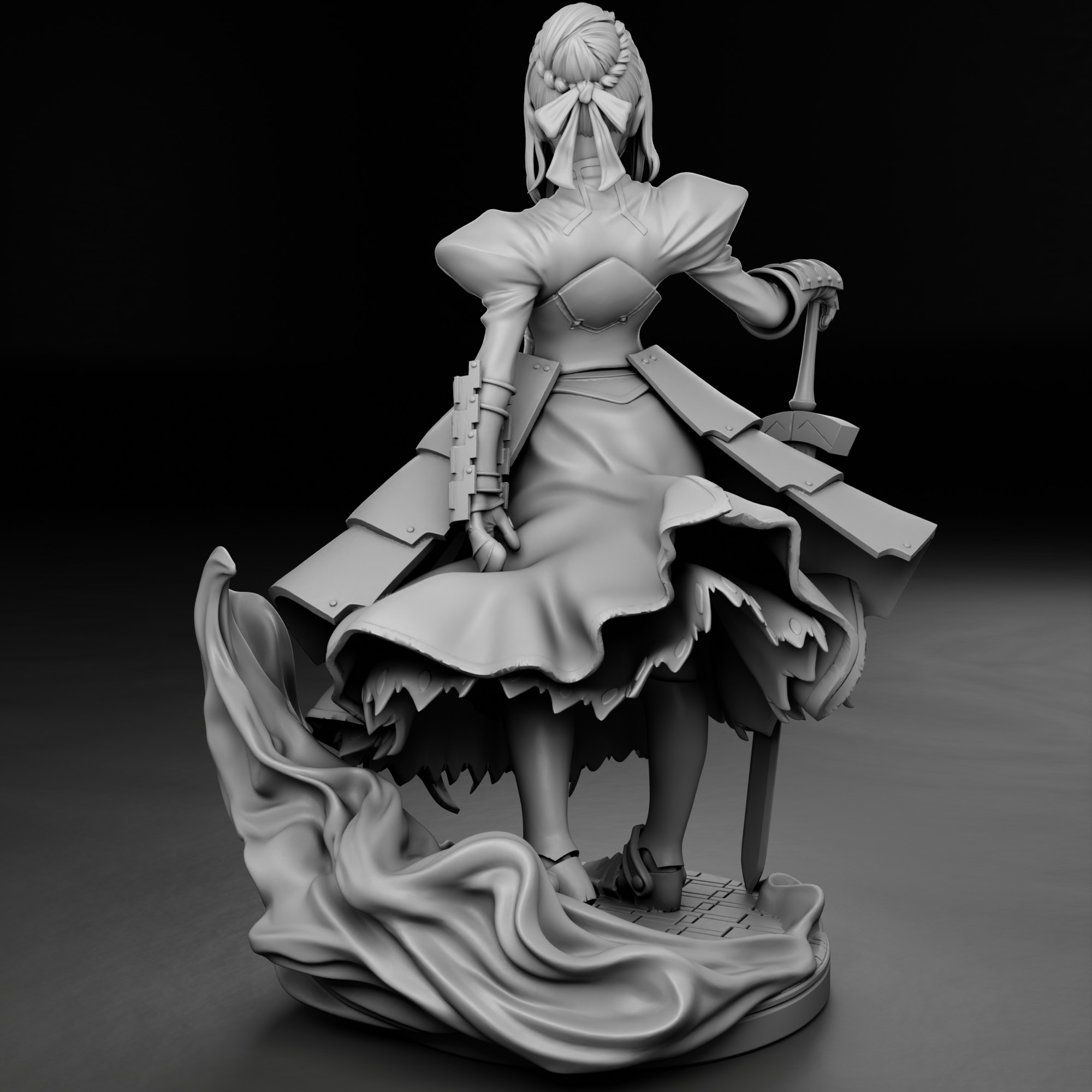 Arthuria Pendragon  Saber - Fate 3D print model_13