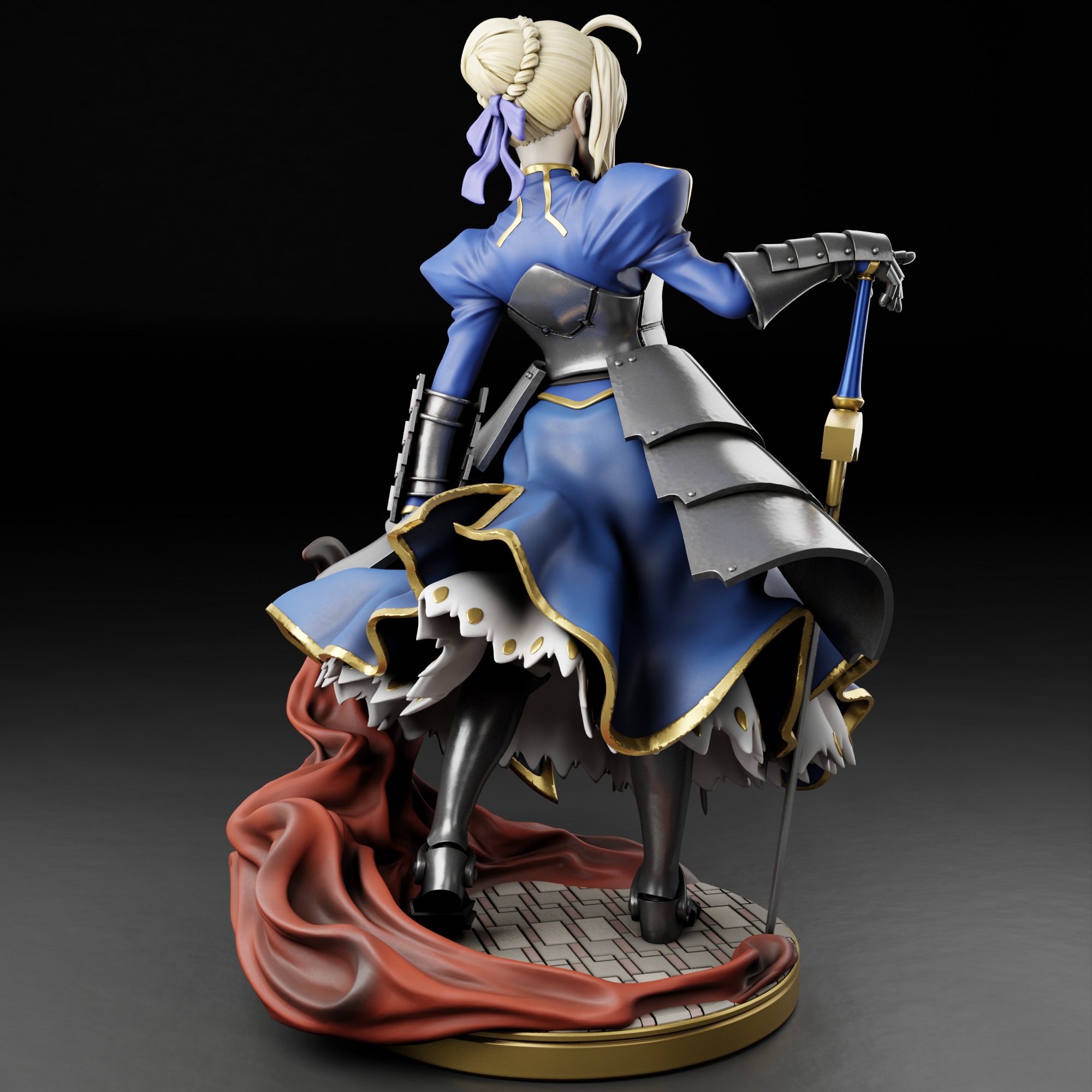 Arthuria Pendragon  Saber - Fate 3D print model_4