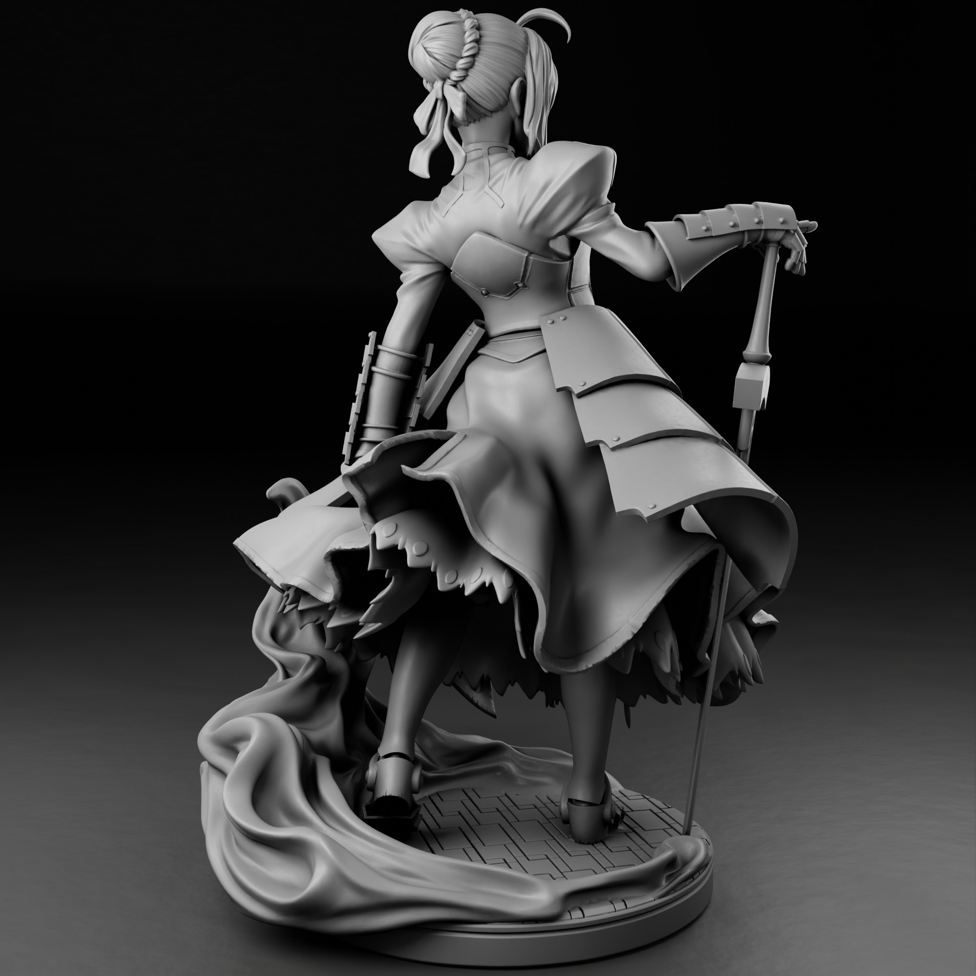 Arthuria Pendragon  Saber - Fate 3D print model_14