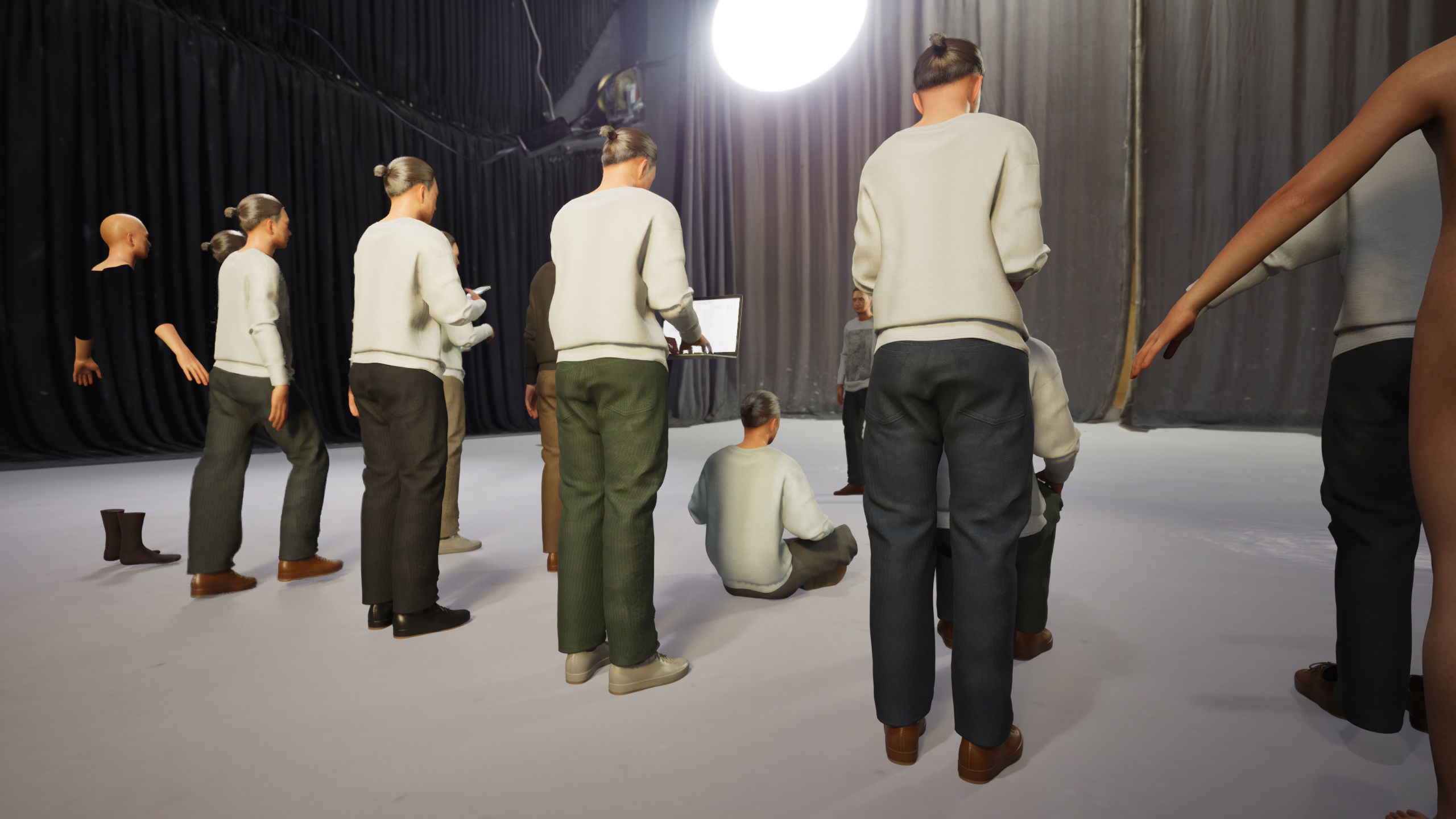 Modular Character - Asian Casual Man - MU2 Low-poly 3D model_7