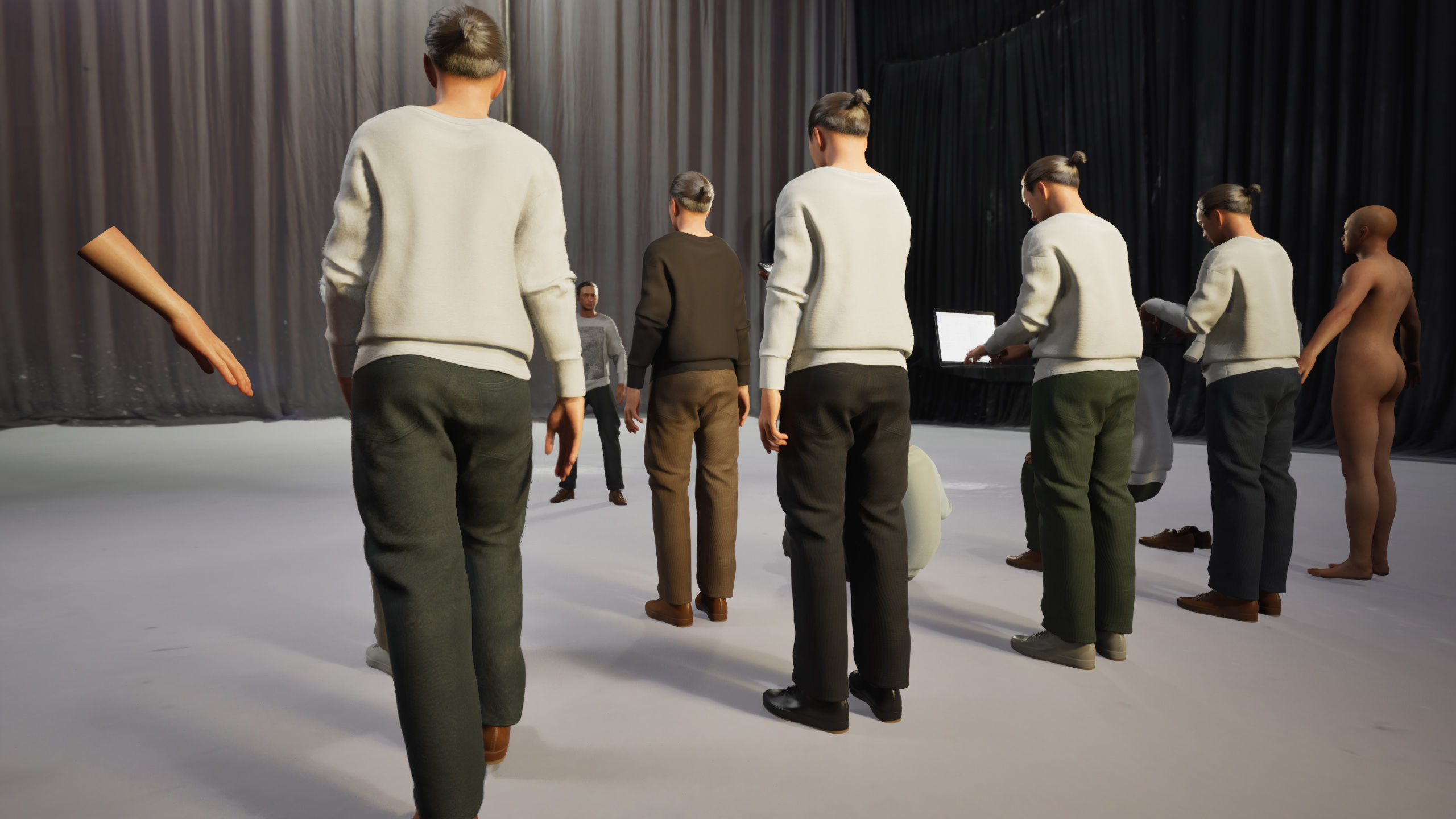 Modular Character - Asian Casual Man - MU2 Low-poly 3D model_8