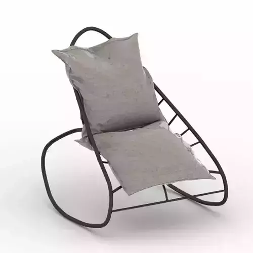 Rocking Chair Lx Low-poly 3D model
