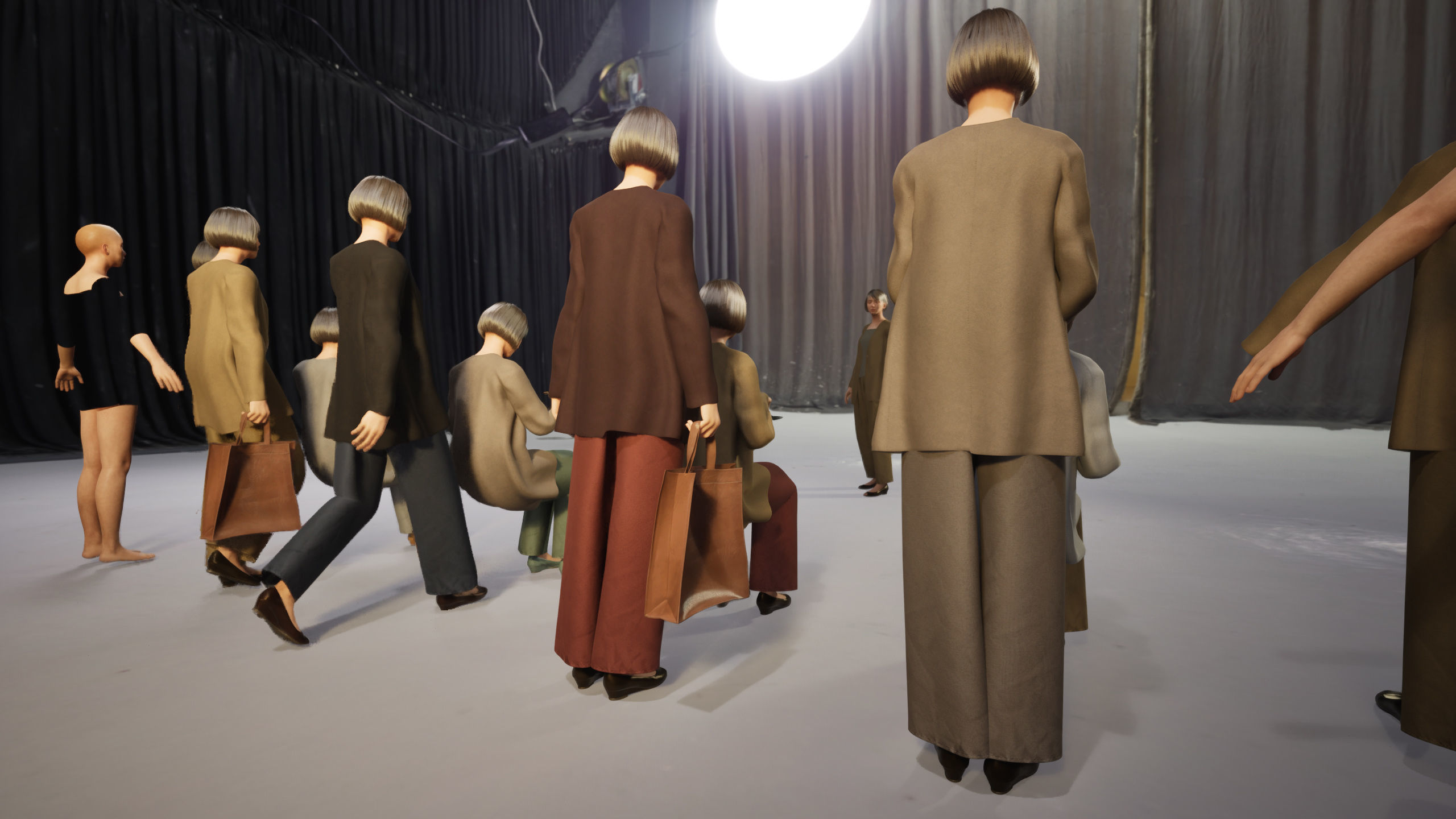 Modular Character - Asian Smart Casual Woman - FH2 Low-poly 3D model_12