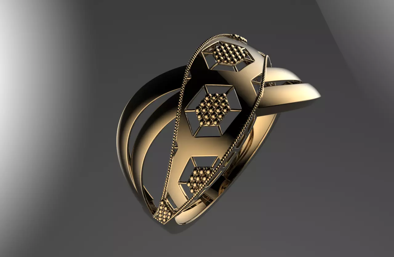 fusion jewelry ring 125 3D print model