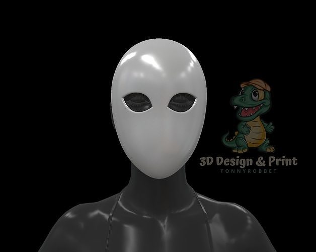 3D printable Halloween mask STL files 3D print model