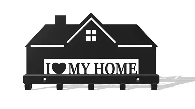 Key hanger I LOVE MY HOME