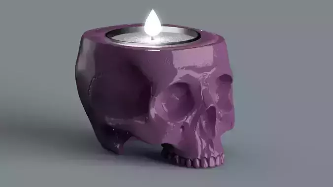 candlestick skull