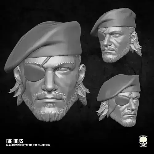 Big Boss fan art 3D printable File For Action Figures