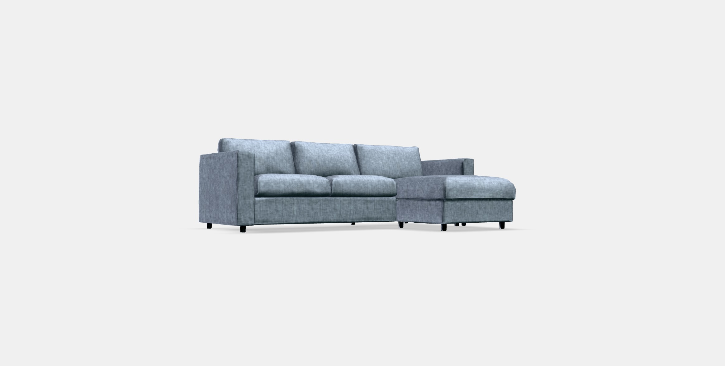 VIMLE 3-seat sofa 17 Low-poly 3D model_2