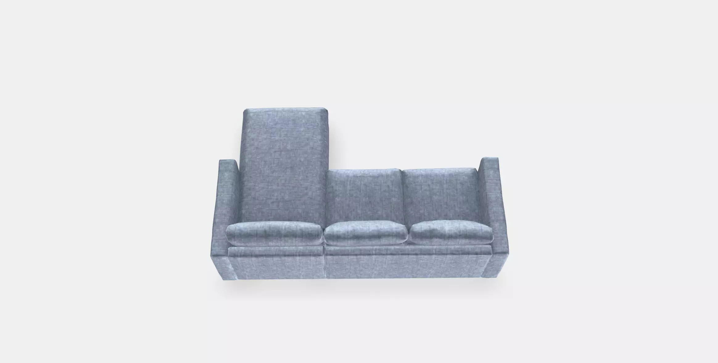 VIMLE 3-seat sofa 17 Low-poly 3D model_0