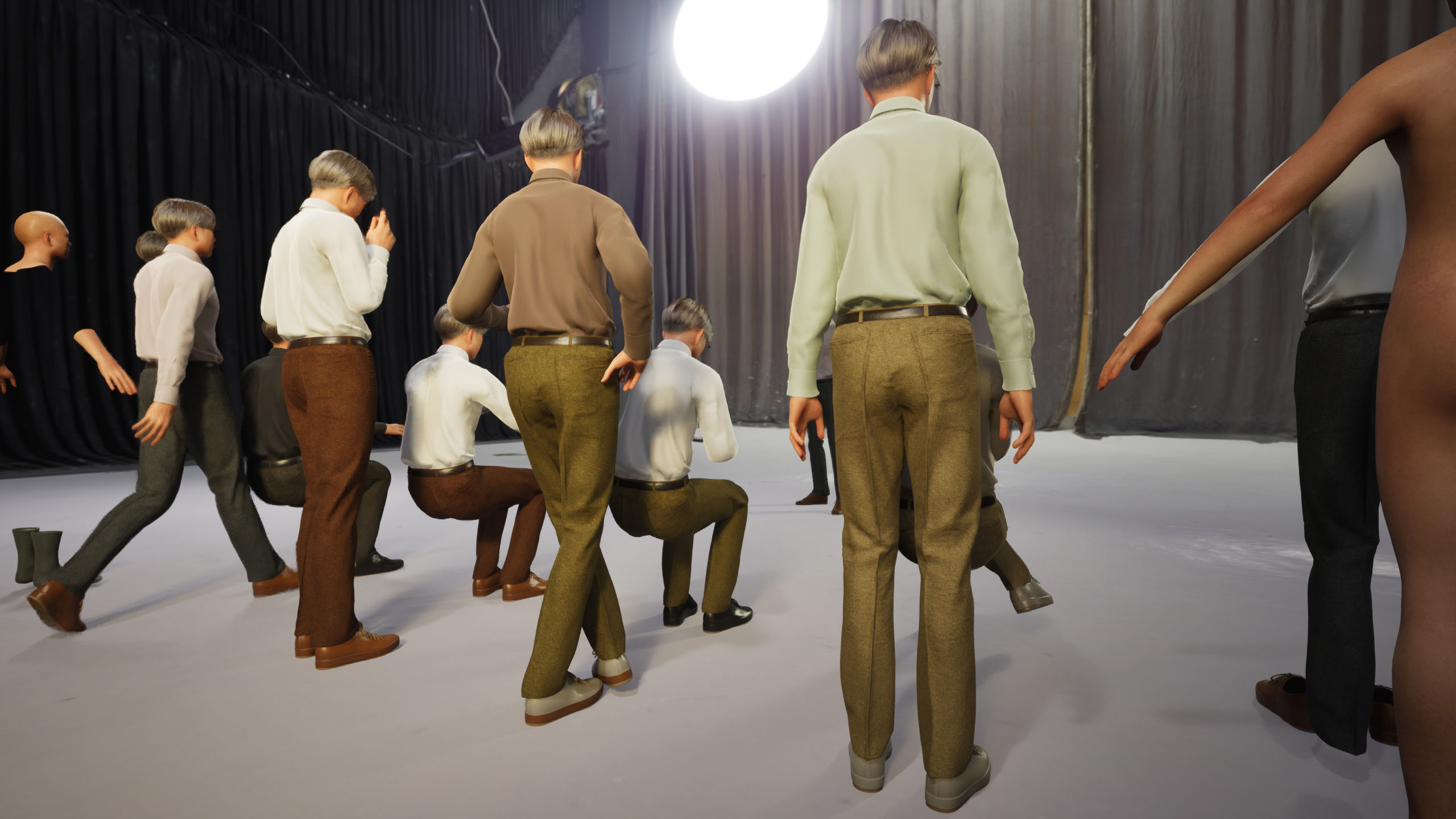 Modular Character - Asian Smart Casual Man - MS2 Low-poly 3D model_7