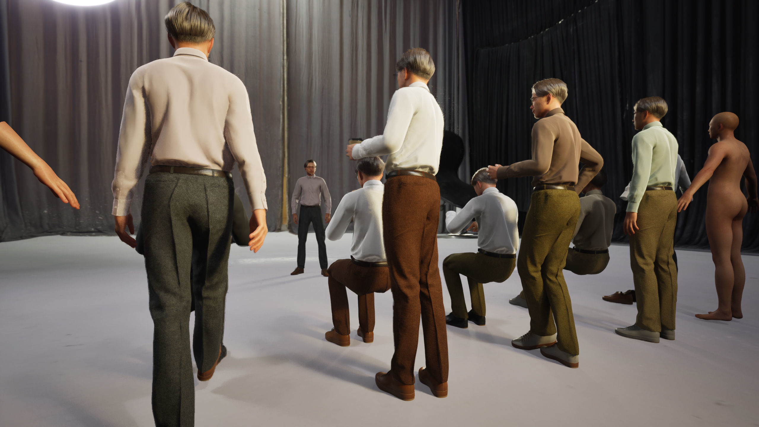 Modular Character - Asian Smart Casual Man - MS2 Low-poly 3D model_8