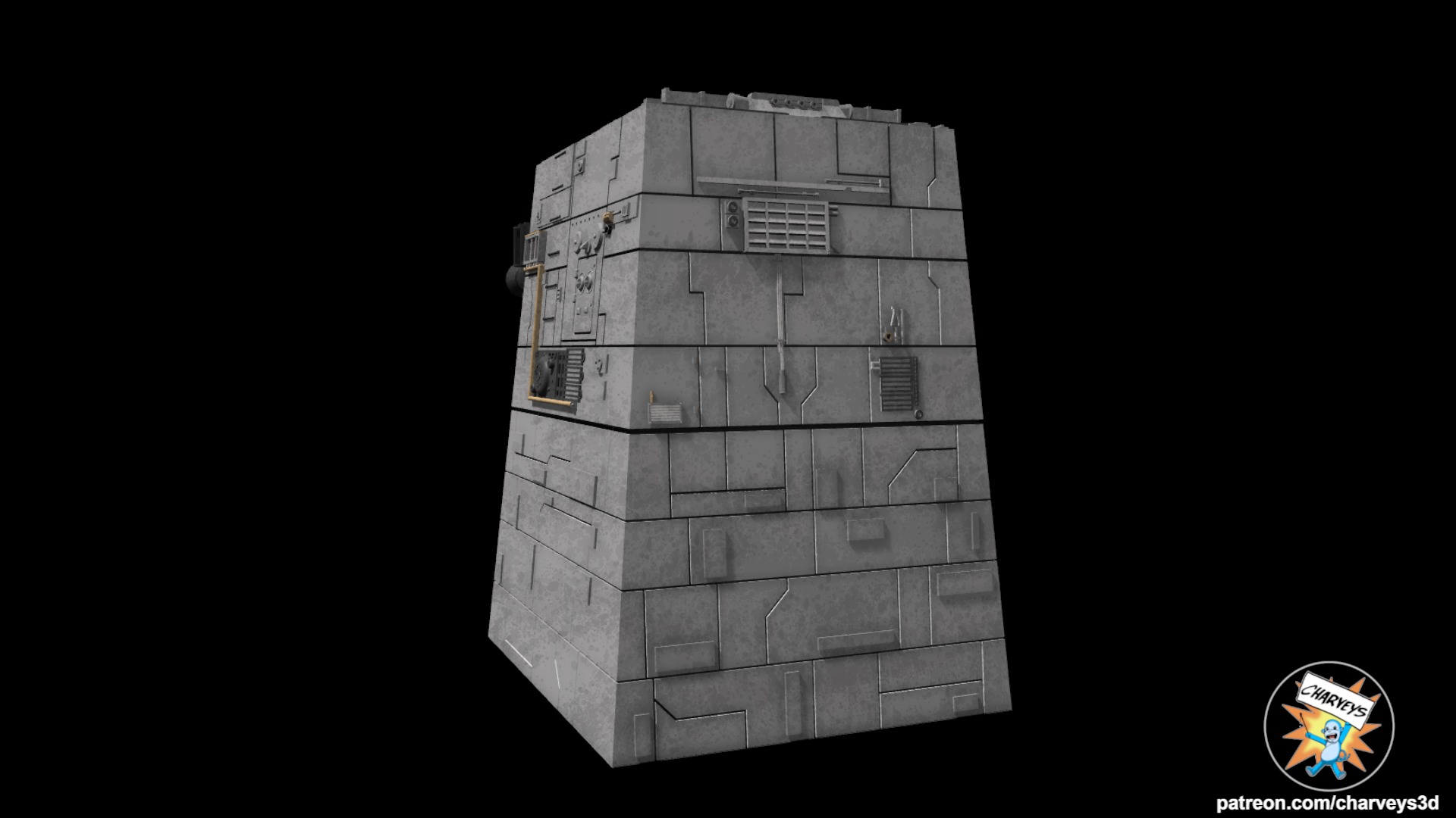 Star Wars Death Star Turbolaser Battery for action figures 3D print model_4