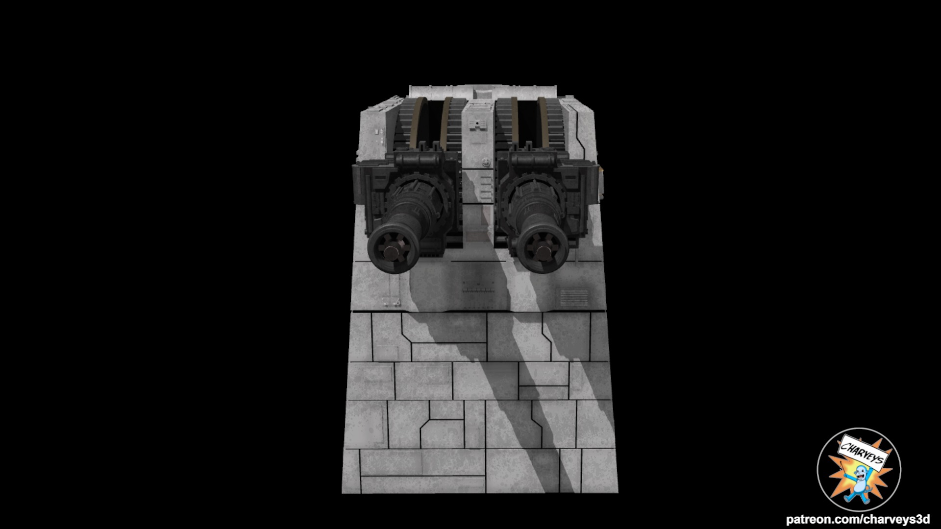 Star Wars Death Star Turbolaser Battery for action figures 3D print model_2