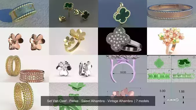 Set  Perlee - Sweet Alhambra - Vintage Alhambra 