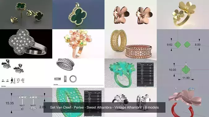 Set  Perlee - Sweet Alhambra - Vintage Alhambra 