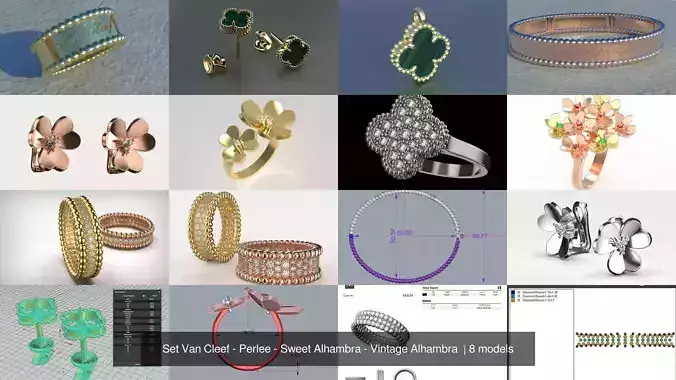 Set  Perlee - Sweet Alhambra - Vintage Alhambra 