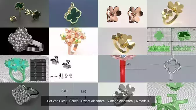 Set  Perlee - Sweet Alhambra - Vintage Alhambra 