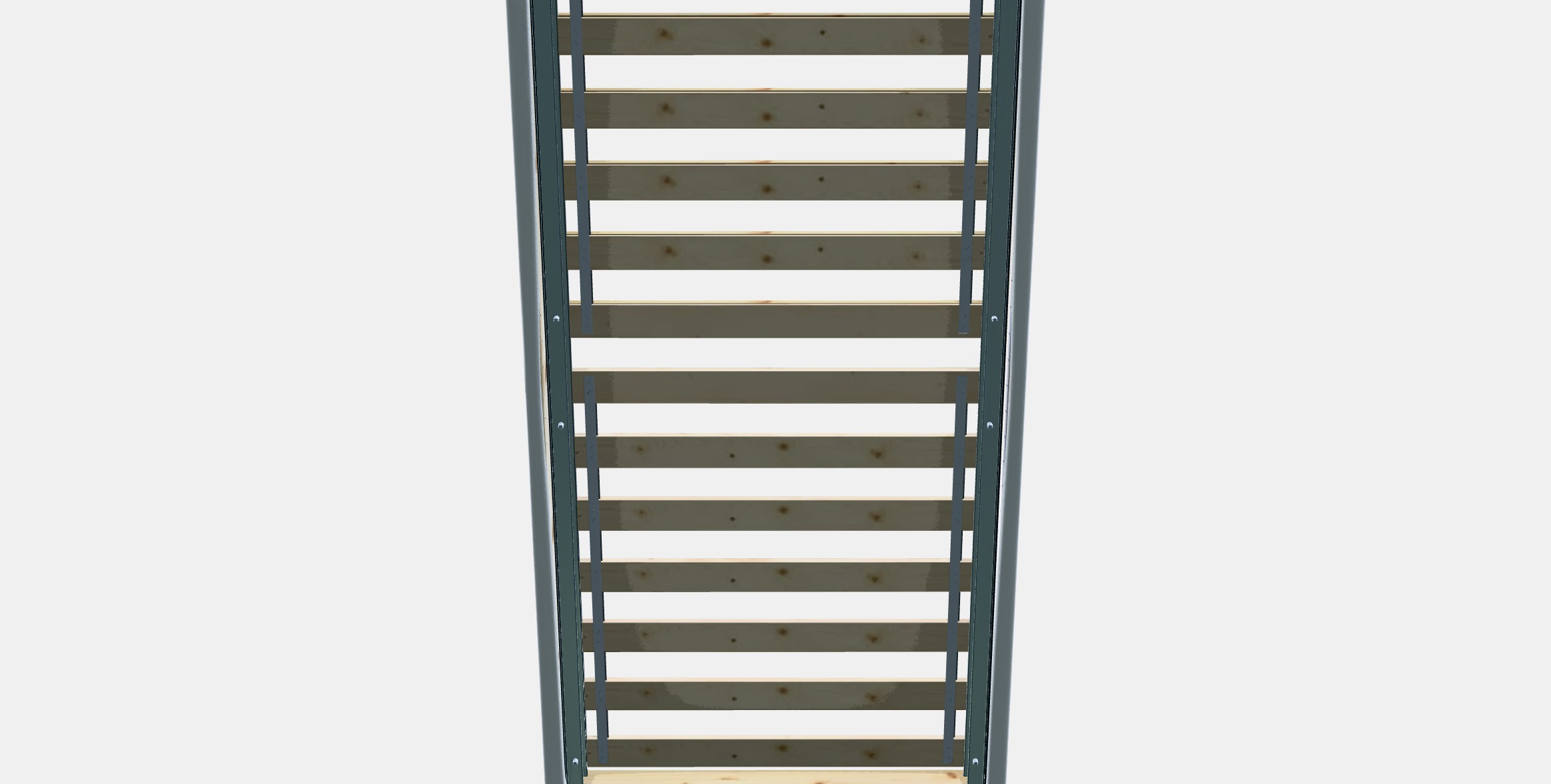 ESPEVAR Slatted mattress base with legs 6 Low-poly 3D model_8