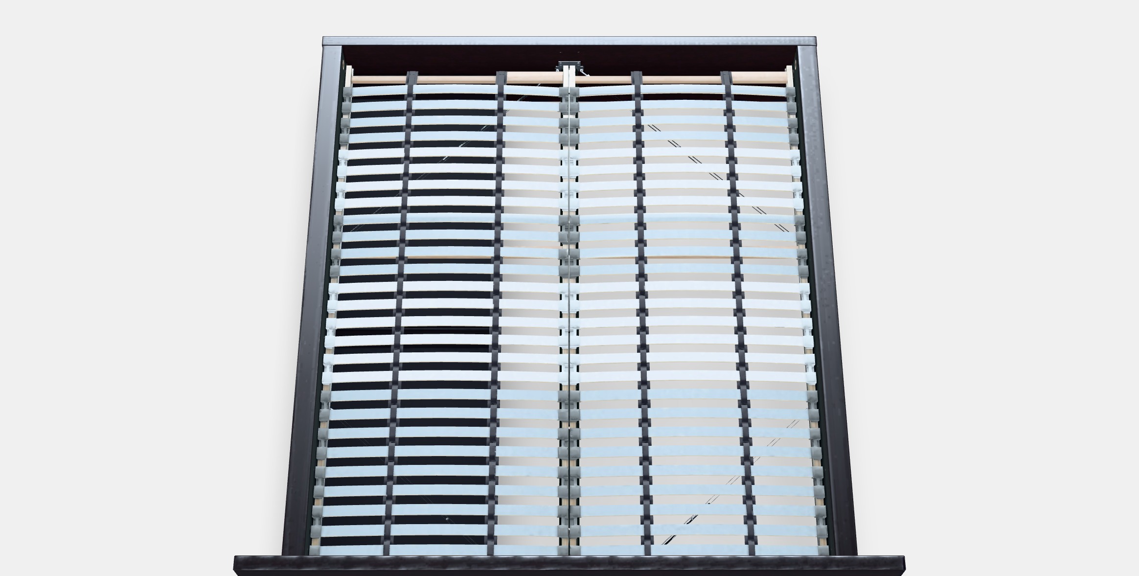 MALM Bed frame high w 2 storage boxes 13 Low-poly 3D model_7