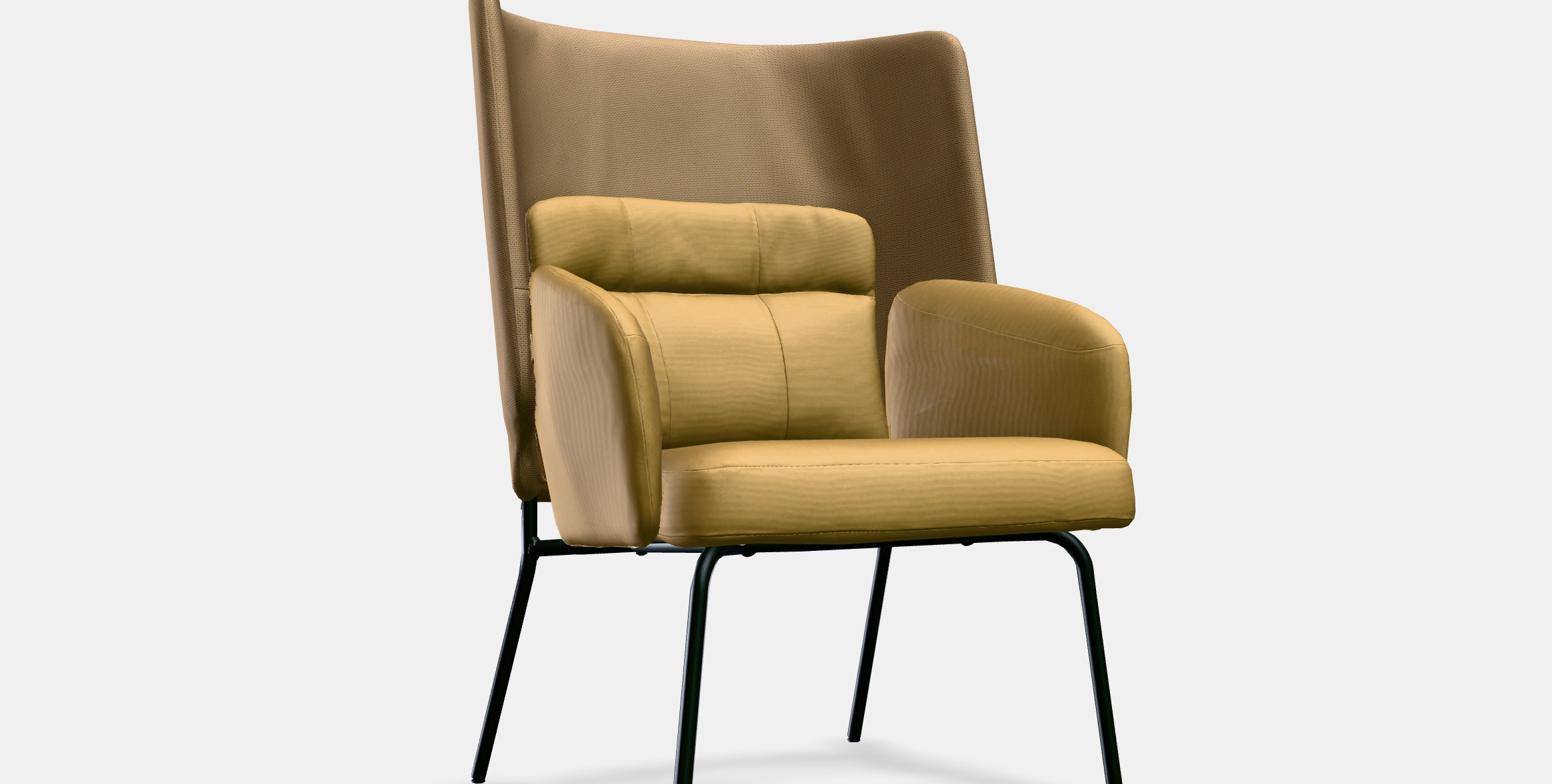 BINGSTA High-back armchair 1 Low-poly 3D model_9