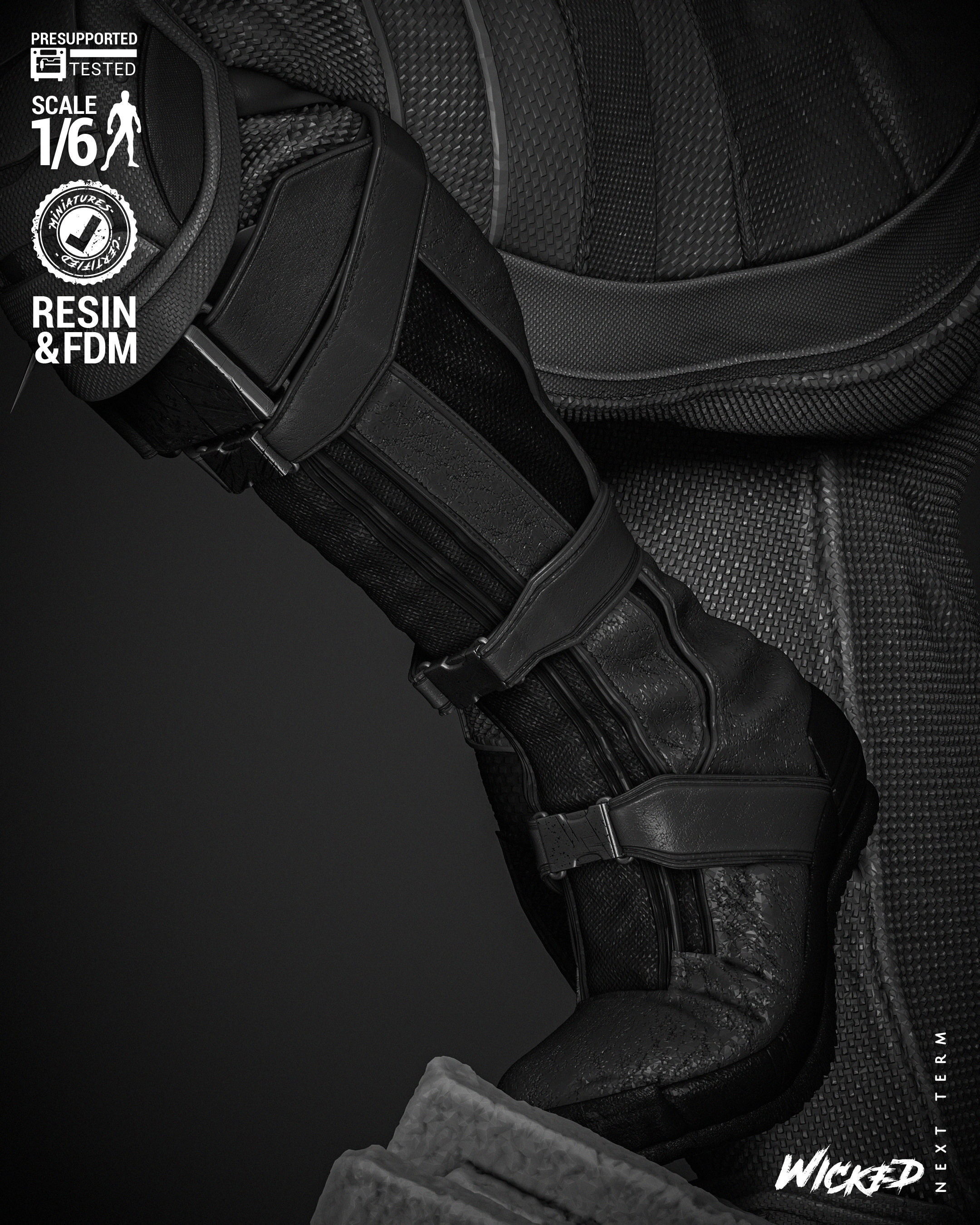 Wicked Marvel Wolverine Sculpture  3D print model_32