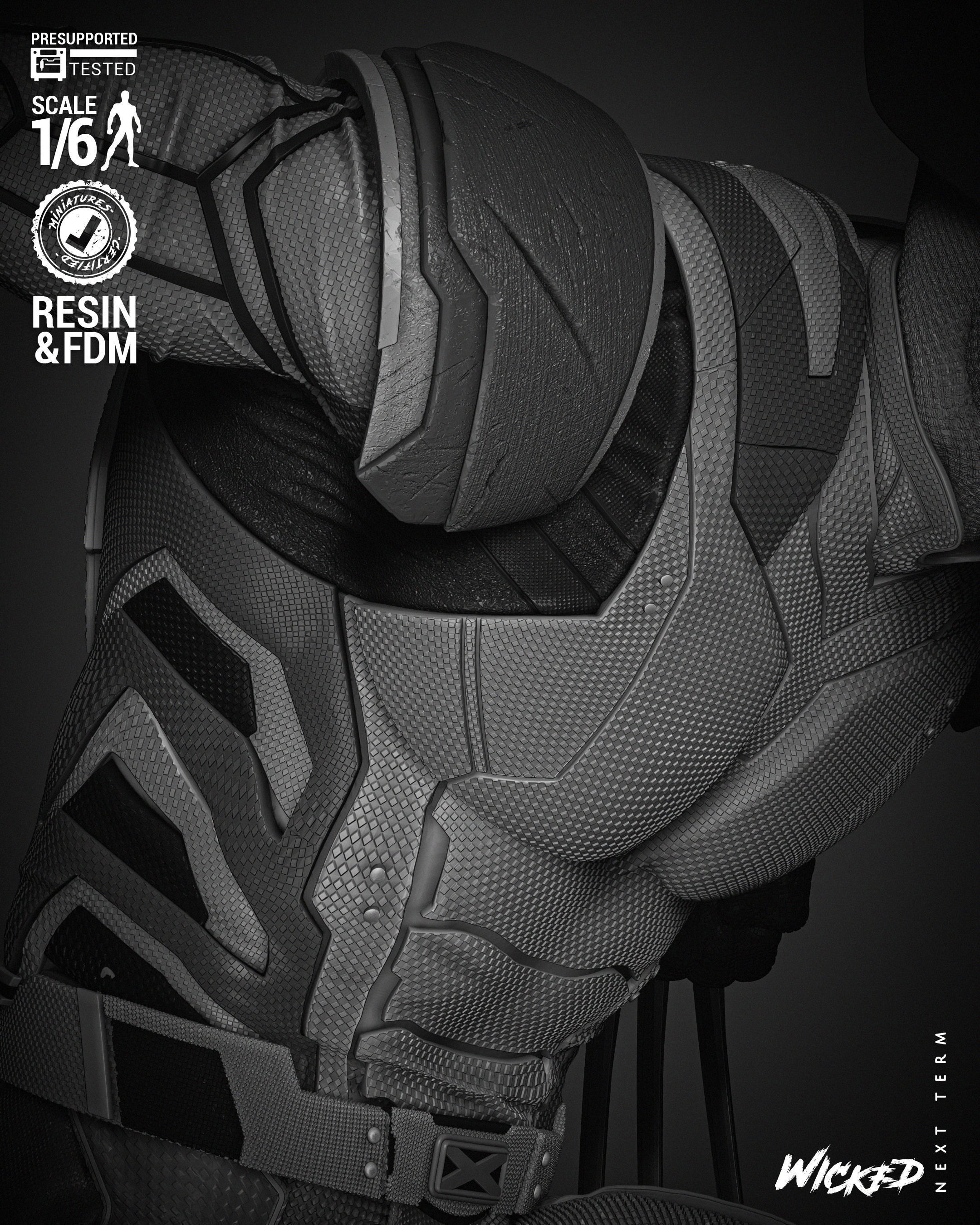 Wicked Marvel Wolverine Sculpture  3D print model_34