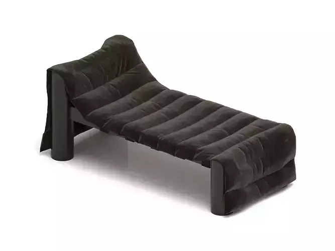 Black Bull Denim Daybed with Recycled Textile Filling