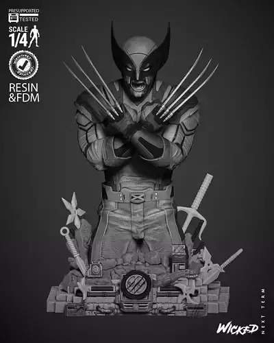 Wicked Marvel Wolverine Bust