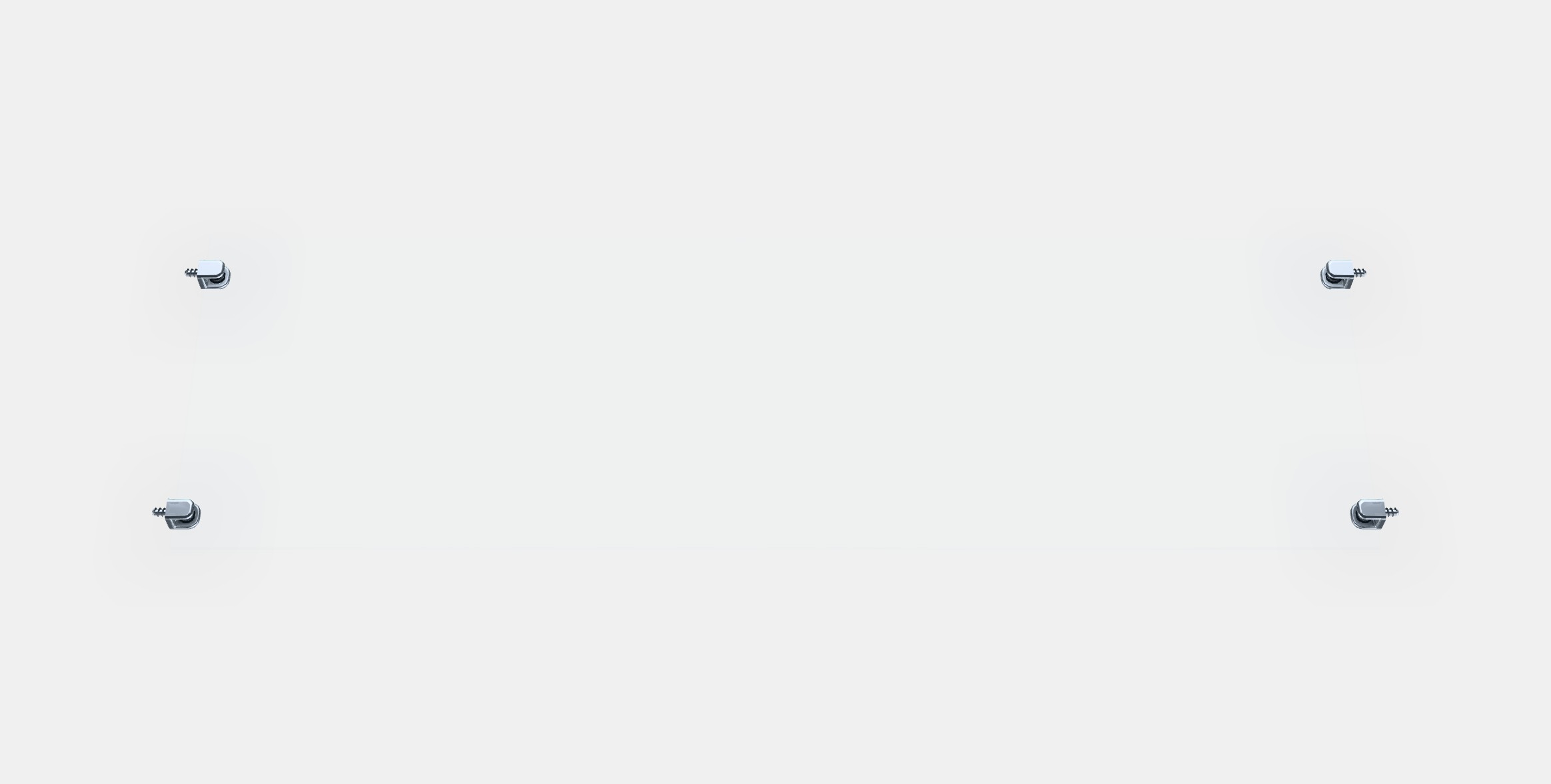 BESTA Glass shelf 1 Low-poly 3D model_4