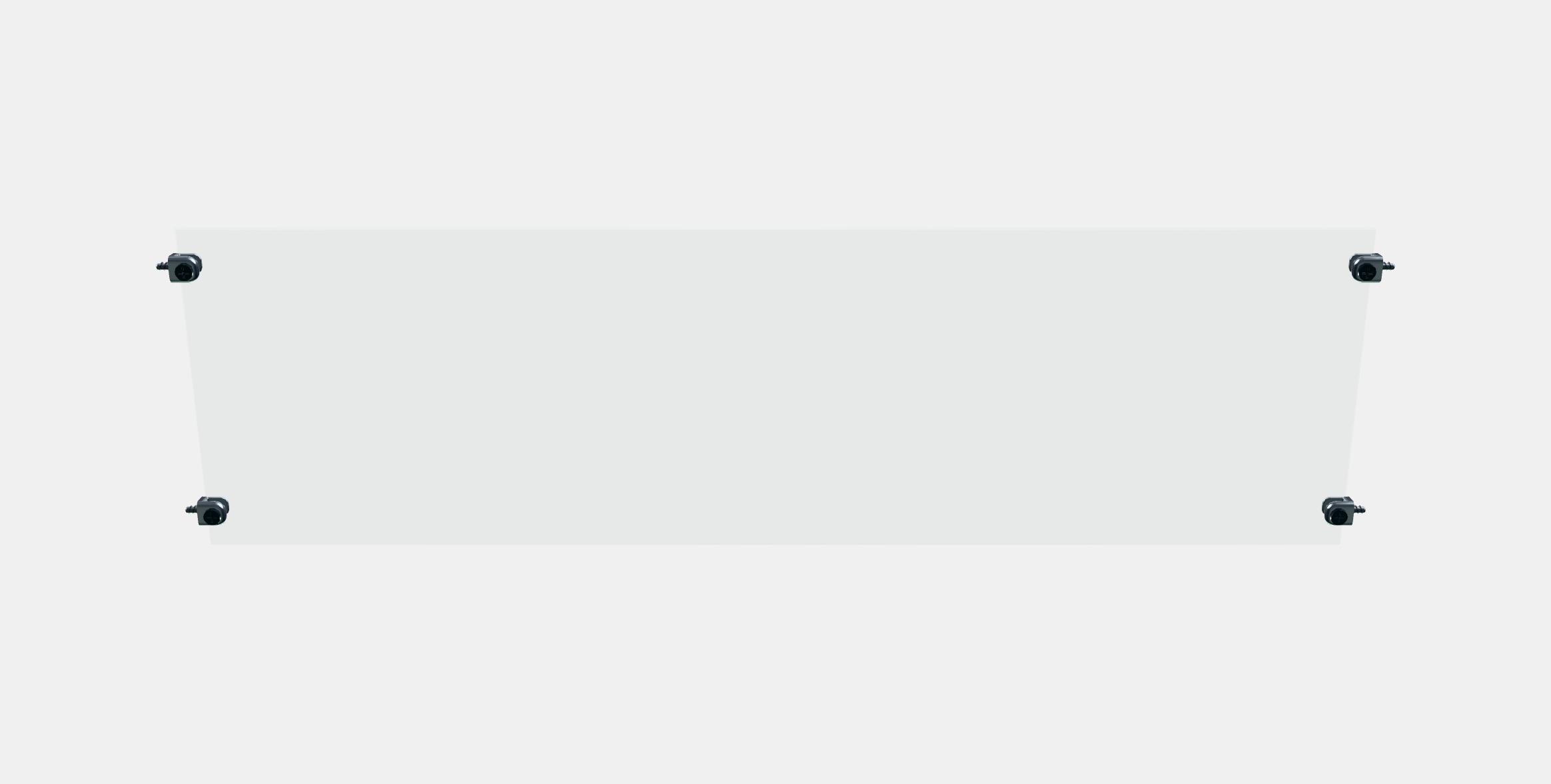 BESTA Glass shelf 1 Low-poly 3D model_8