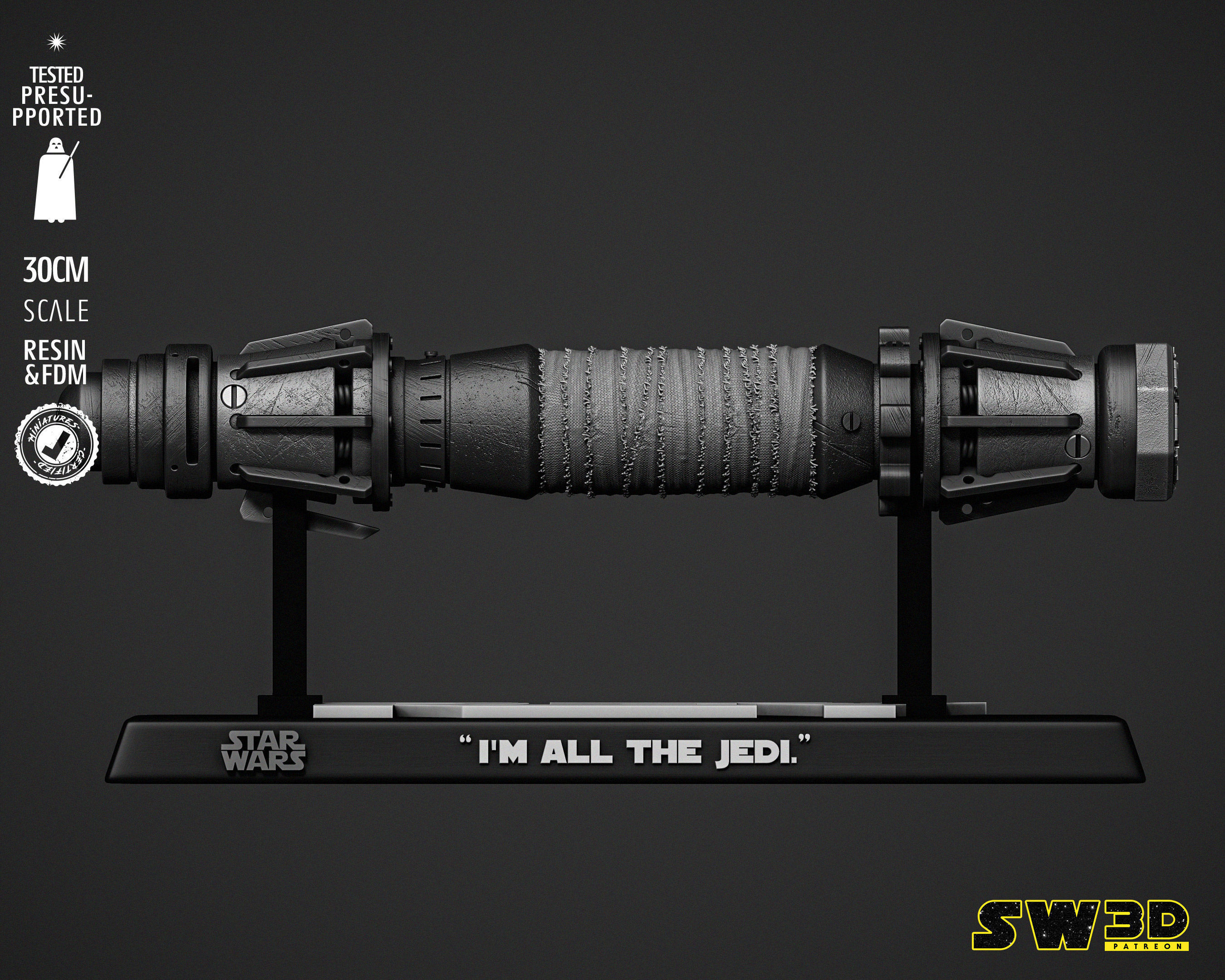 STAR WARS Rey Ligthsaber 3D print model_2