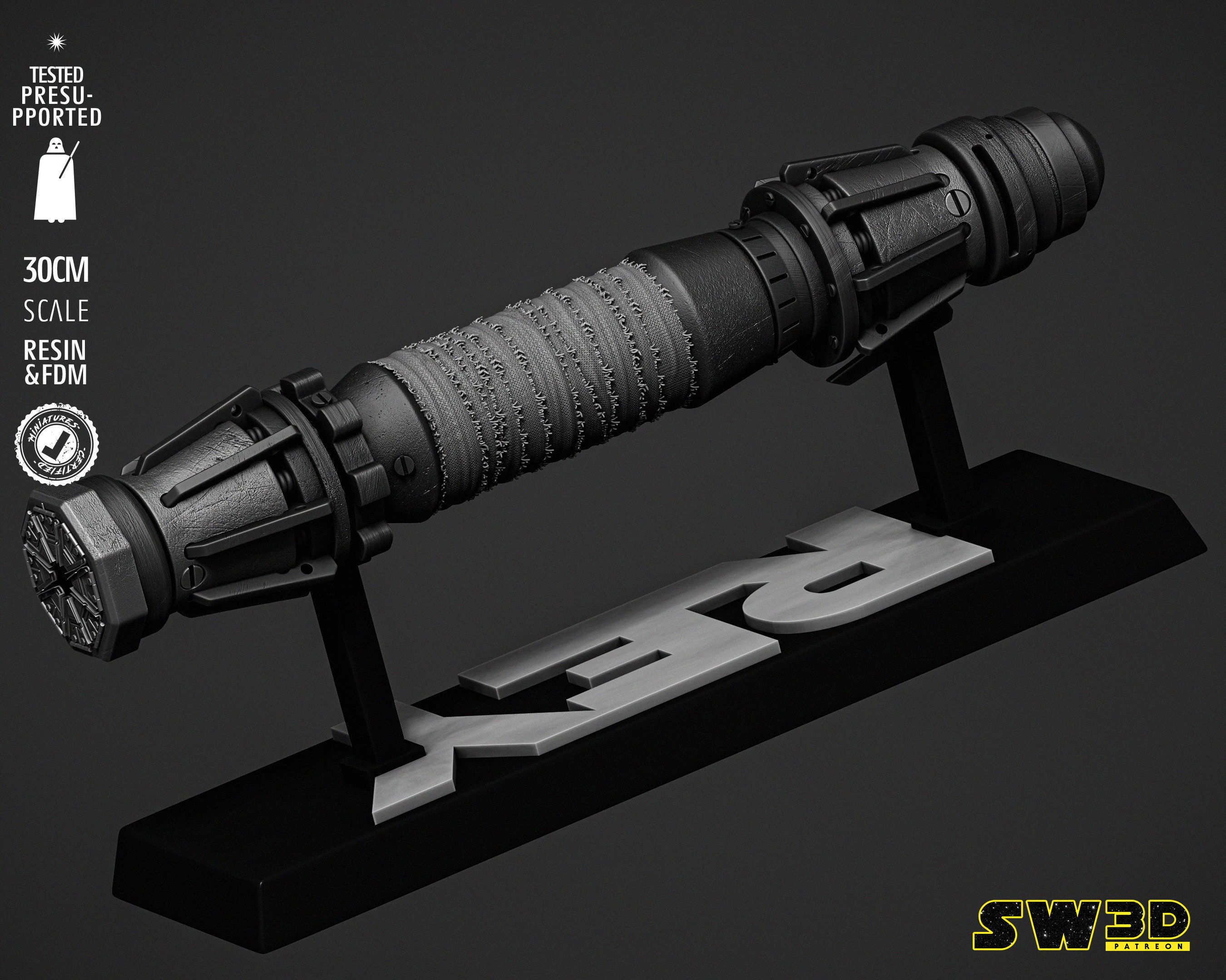 STAR WARS Rey Ligthsaber 3D print model_32