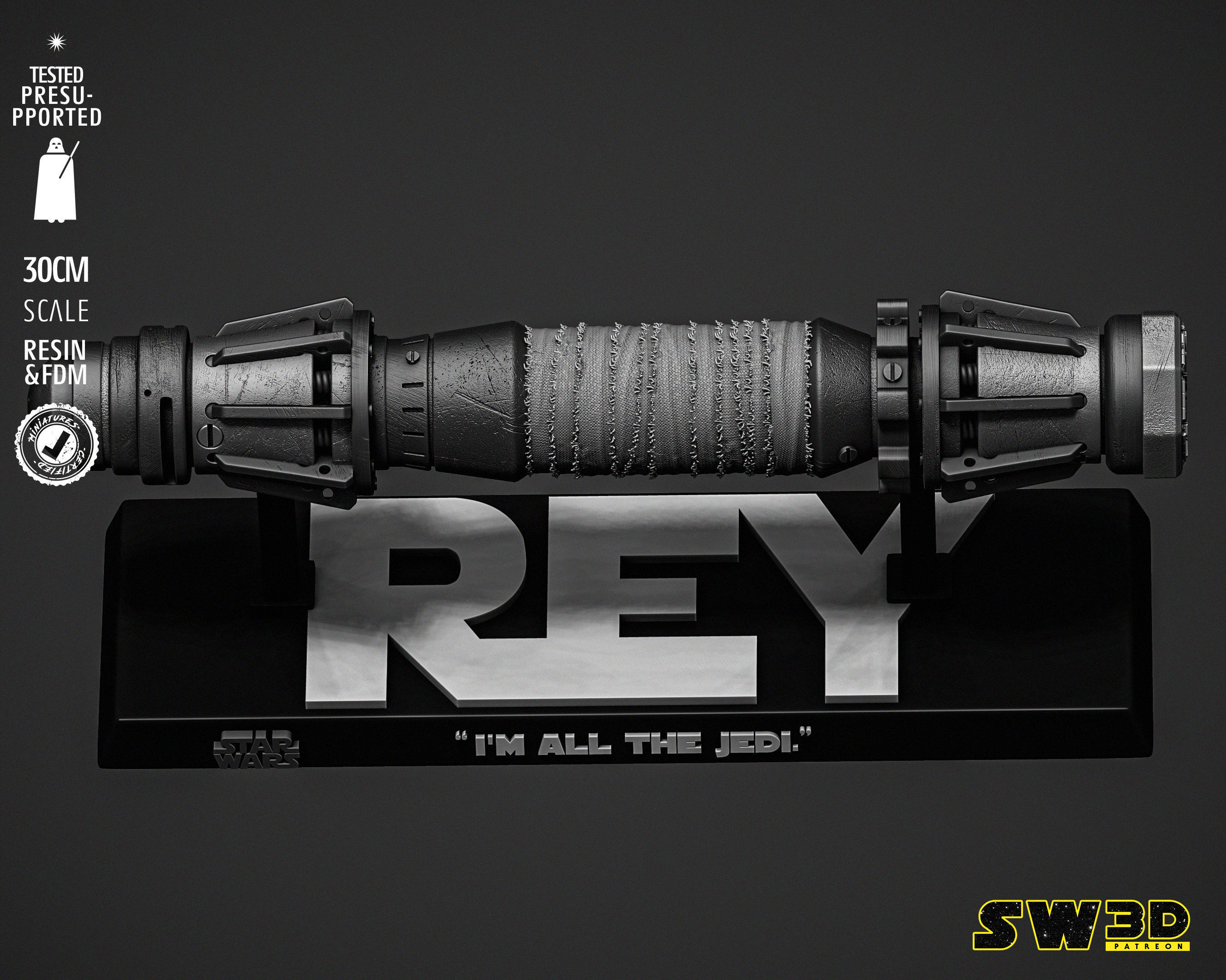 STAR WARS Rey Ligthsaber 3D print model_22